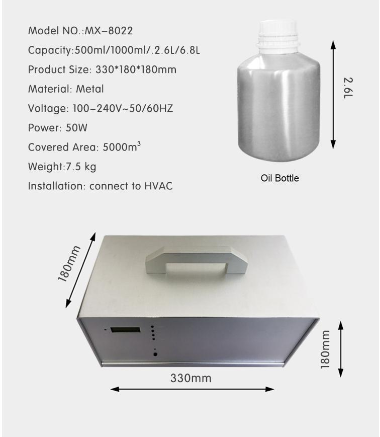 Máquina de Aromatização Sem Água com Controle por Botão em Plástico Nona Mist para Pequenos Ambientes com Design Elegante para Casa