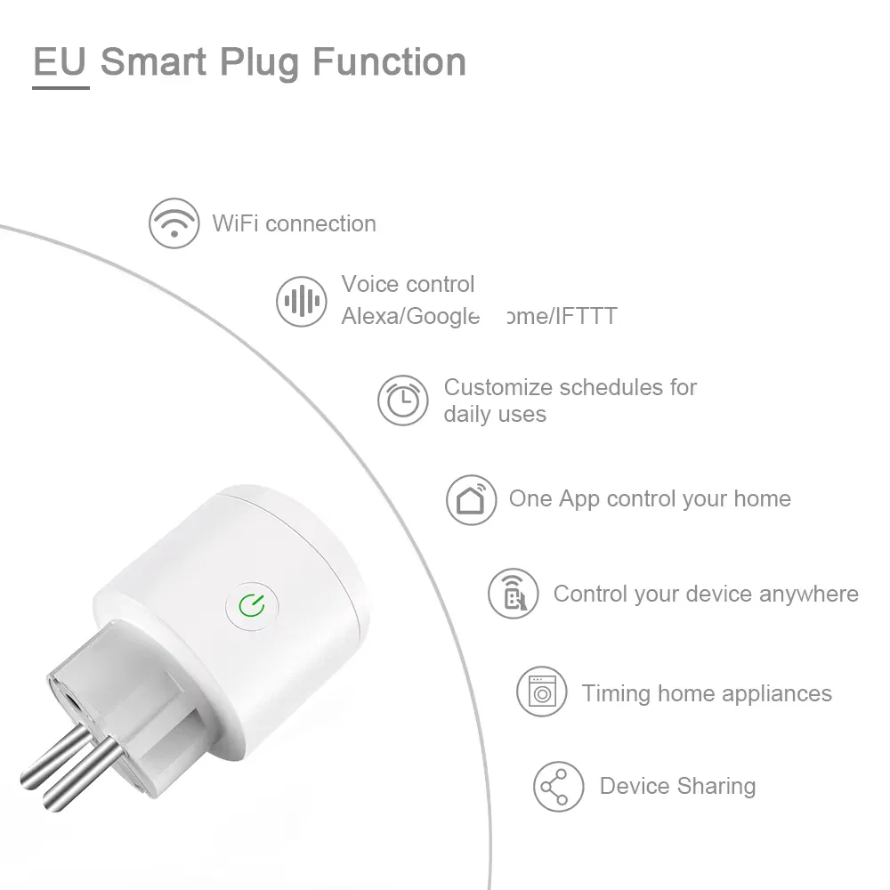 Tomada Inteligente WiFi de Parede 3