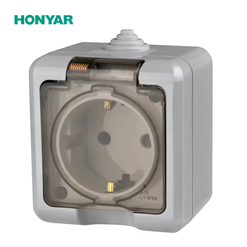 Interruptor e Tomada Externa Honyar Elétrico IP54 Classificado à Prova de Intempéries e à Prova d'Água 10A 16A