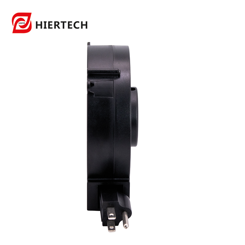 HIERTECH 1.9m Carretel Retrátil de Cabo de Extensão 6-9A Recolhedor de Cabo de Energia