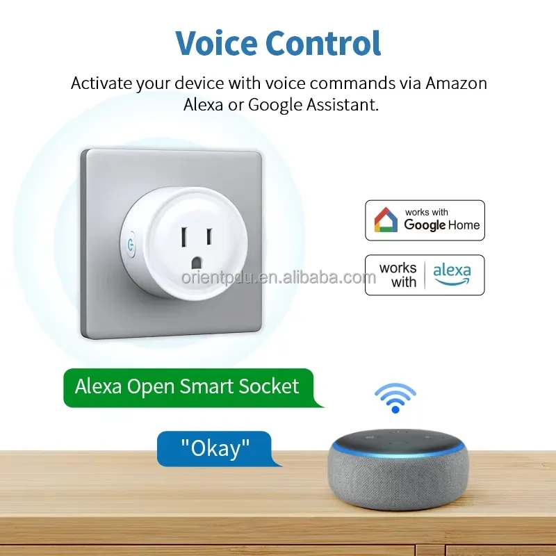 Am3 Nós 10A Plugue Inteligente WiFi Controle por APP Certificado pela FCC