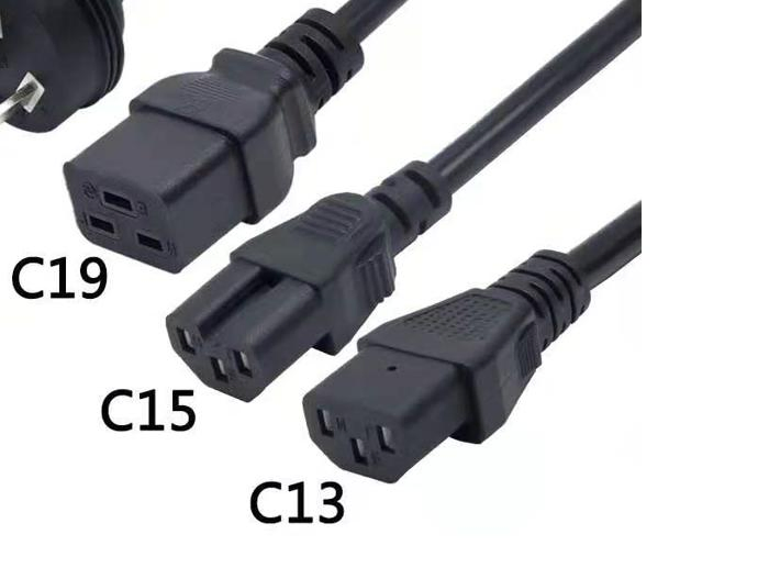 Padrão VDE 3 Núcleos 0.75mm2 1mm2 1.5mm2 Cabo de Alimentação Euro Europeu para Conector IEC 19