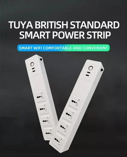 Plug de Luz LED WiFi Inteligente, Faixa de Potência WiFi para Casa Inteligente