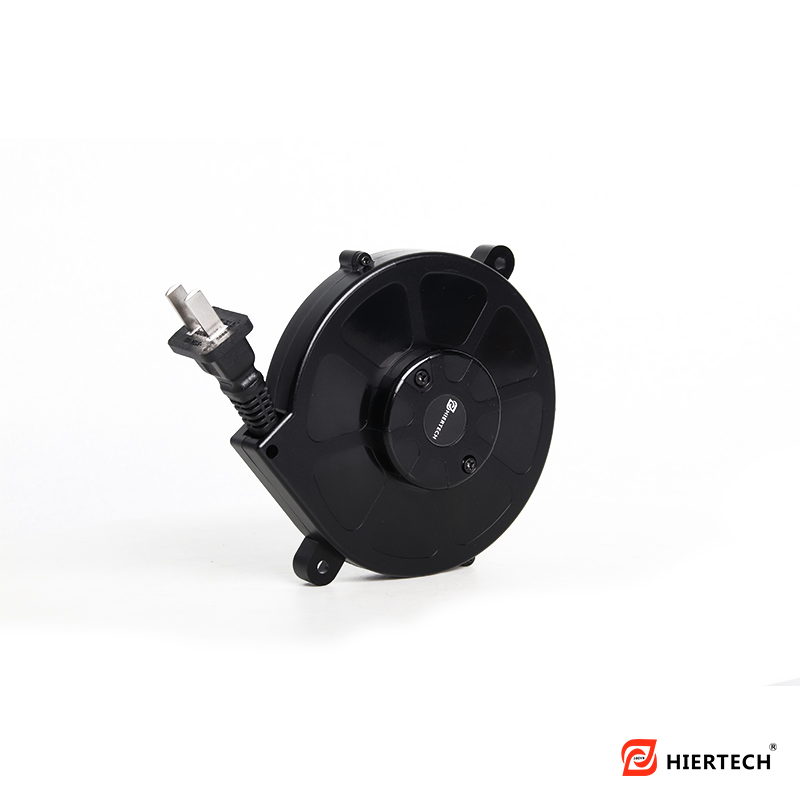 Carretel de extensão elétrica HIERTECH JP com cabo retrátil automático