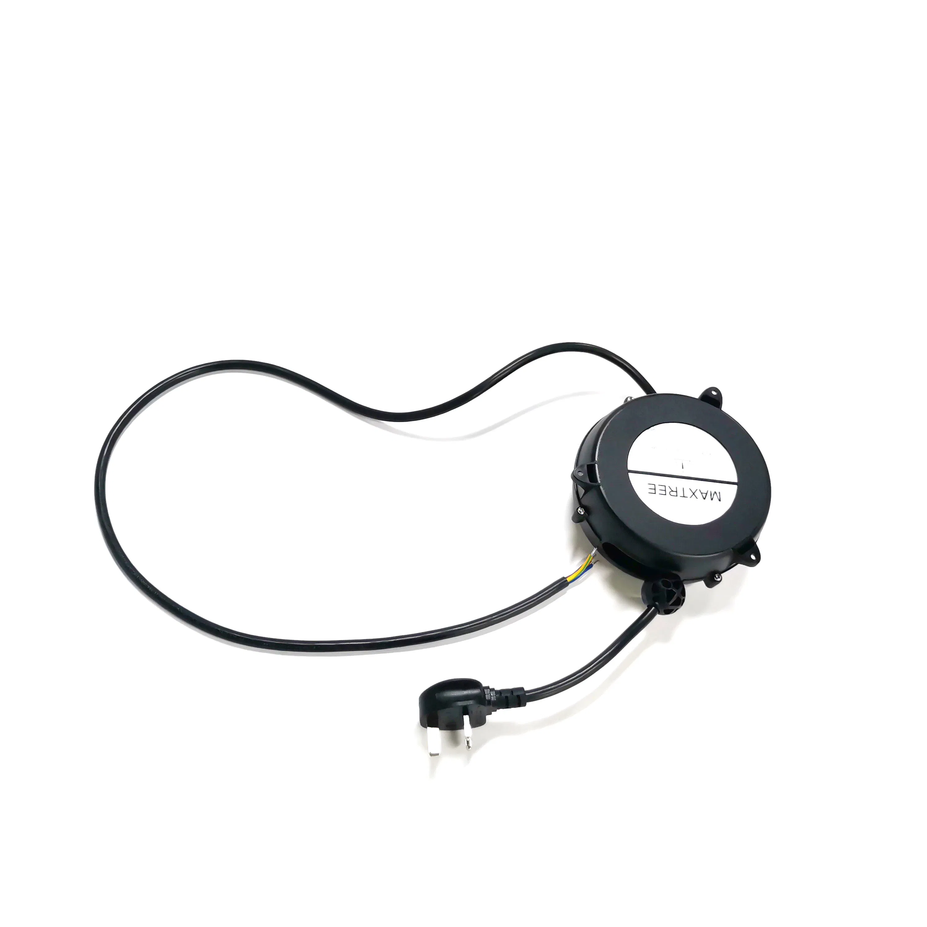 Fio de Bobina Extensão Cabo Retrátil Carretel Winder 1.5mm2 2m Cabo de Alimentação Plugue UK
