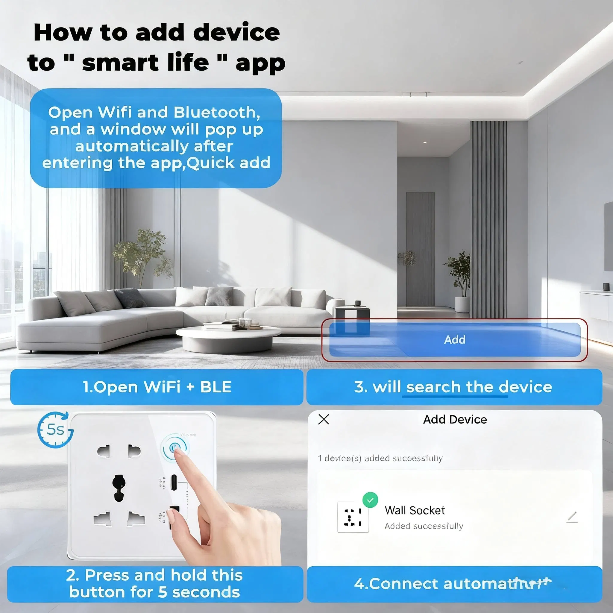 Tomada Universal Inteligente 10A Zigbee Tuya WiFi Sem Fio USB Tipo C com Alexa e Google Home Casa Inteligente