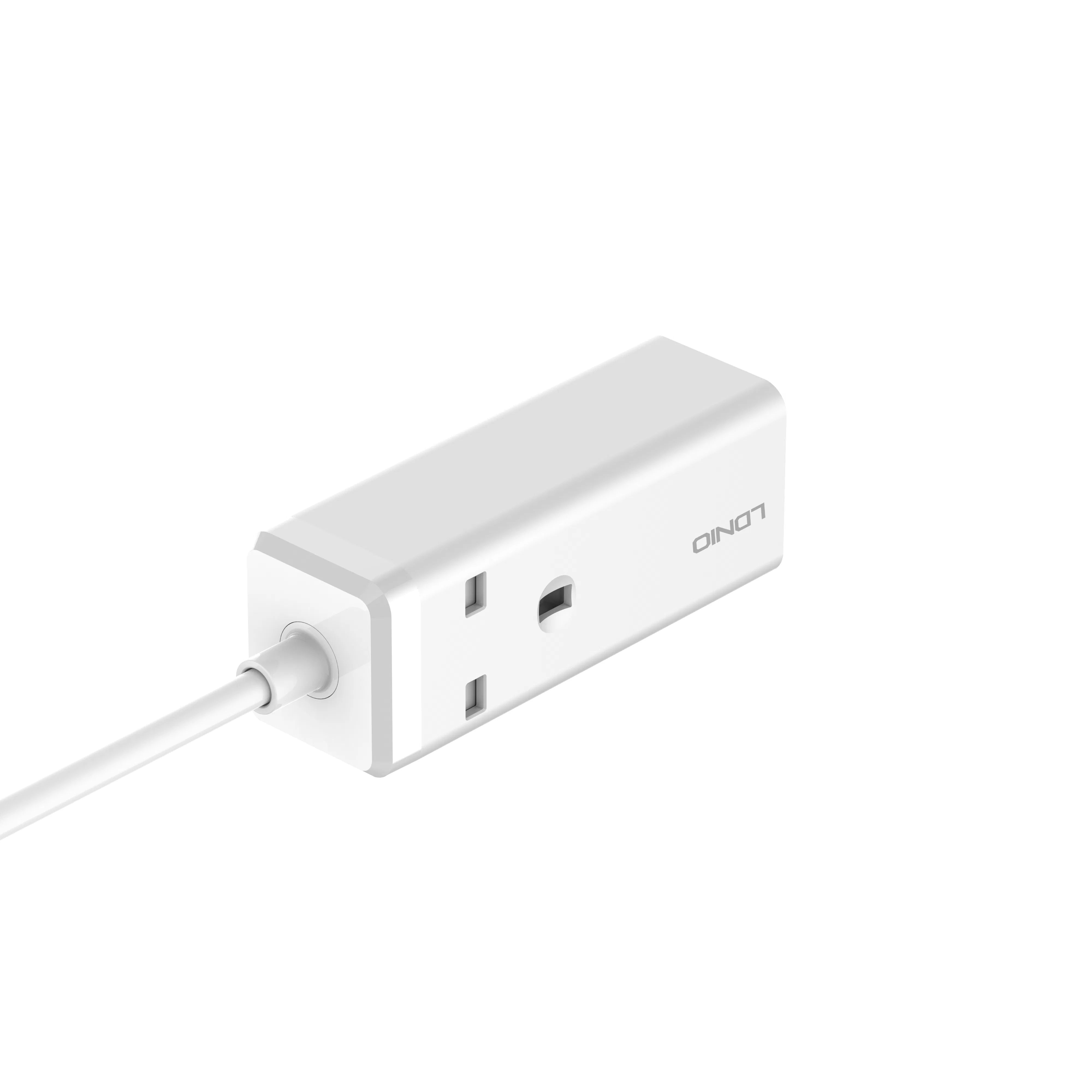 Ldnio Sk1495 Plugue UK 2500W Régua de Energia de Mesa com 2 USB-C &amp; 2 USB-a 65W Alta Potência - Extensão de Múltiplas Tomadas com Proteção contra Sobretensão