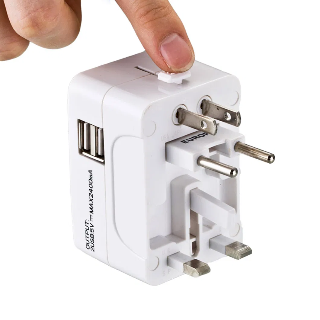 Adaptador de Plugue Multi Socket do Reino Unido para Viagens Pequeno