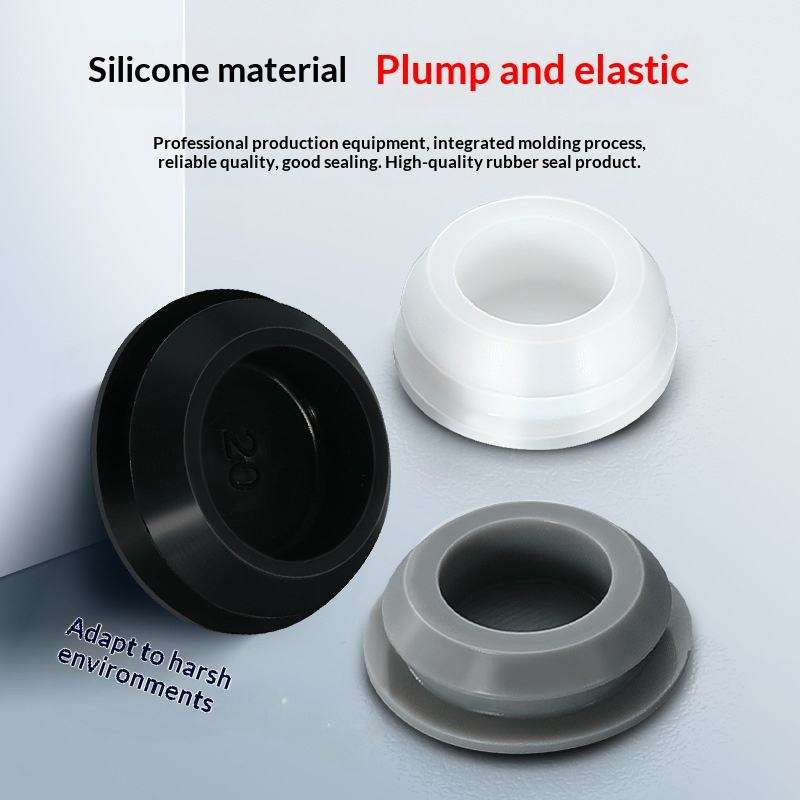 Plugues de Silicone de Grau Industrial, Tampas de Vedação Resistentes a Óleo para Máquinas e Painéis de Controle