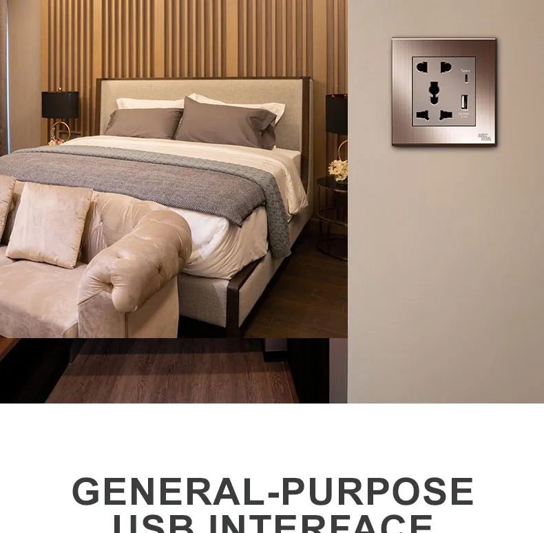 Tomadas Elétricas Inteligentes com Portas de Carregamento USB Duplas