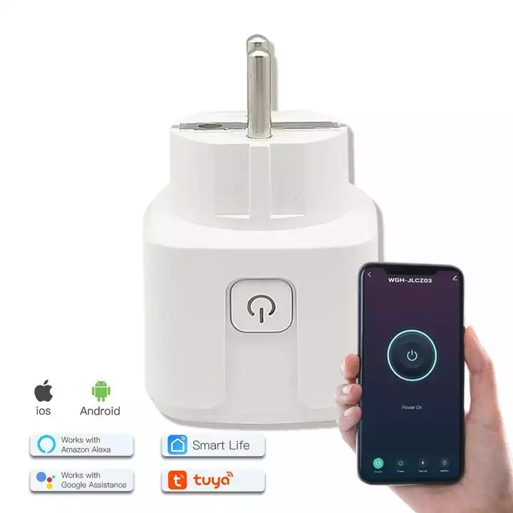 Abuk EU Tuya Plug Inteligente com Tomada Plug WiFi Tomada Inteligente
