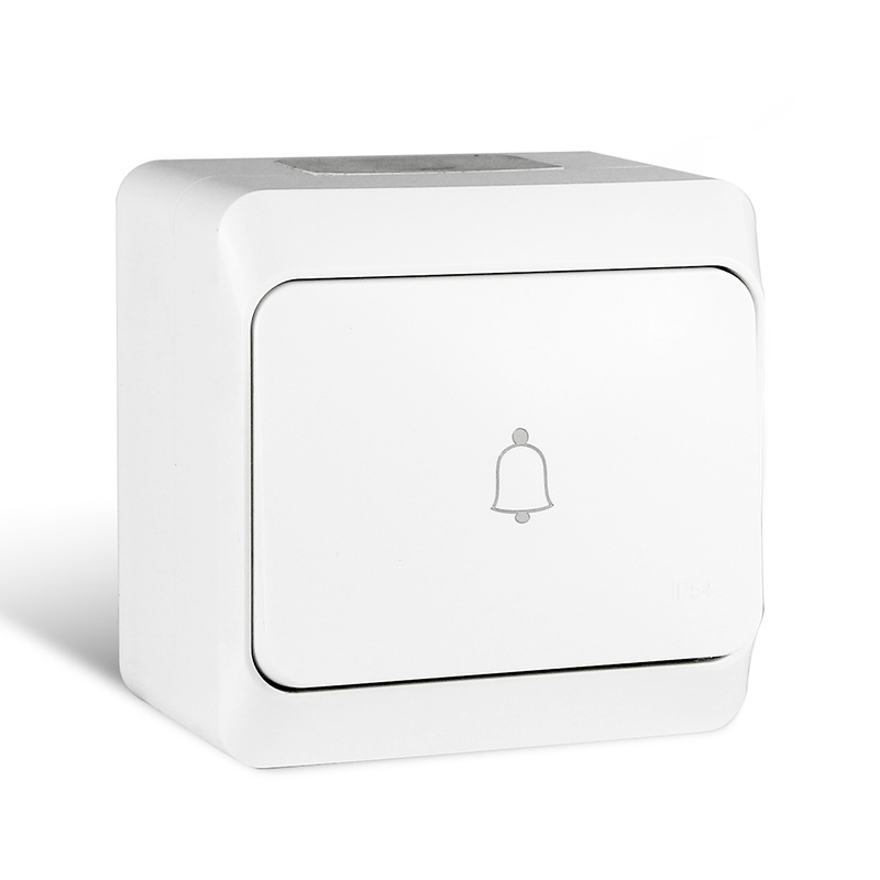 Padrão da UE IP54 Interruptor de Campainha de Parede à Prova d'Água, à Prova de Poeira e à Prova de Intempéries para Uso Externo em Material PC