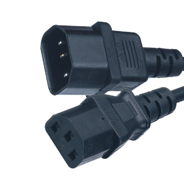 Cabo de Alimentação Conector aprovado pela VDE Europeu 10A 250V IEC C13 e C14