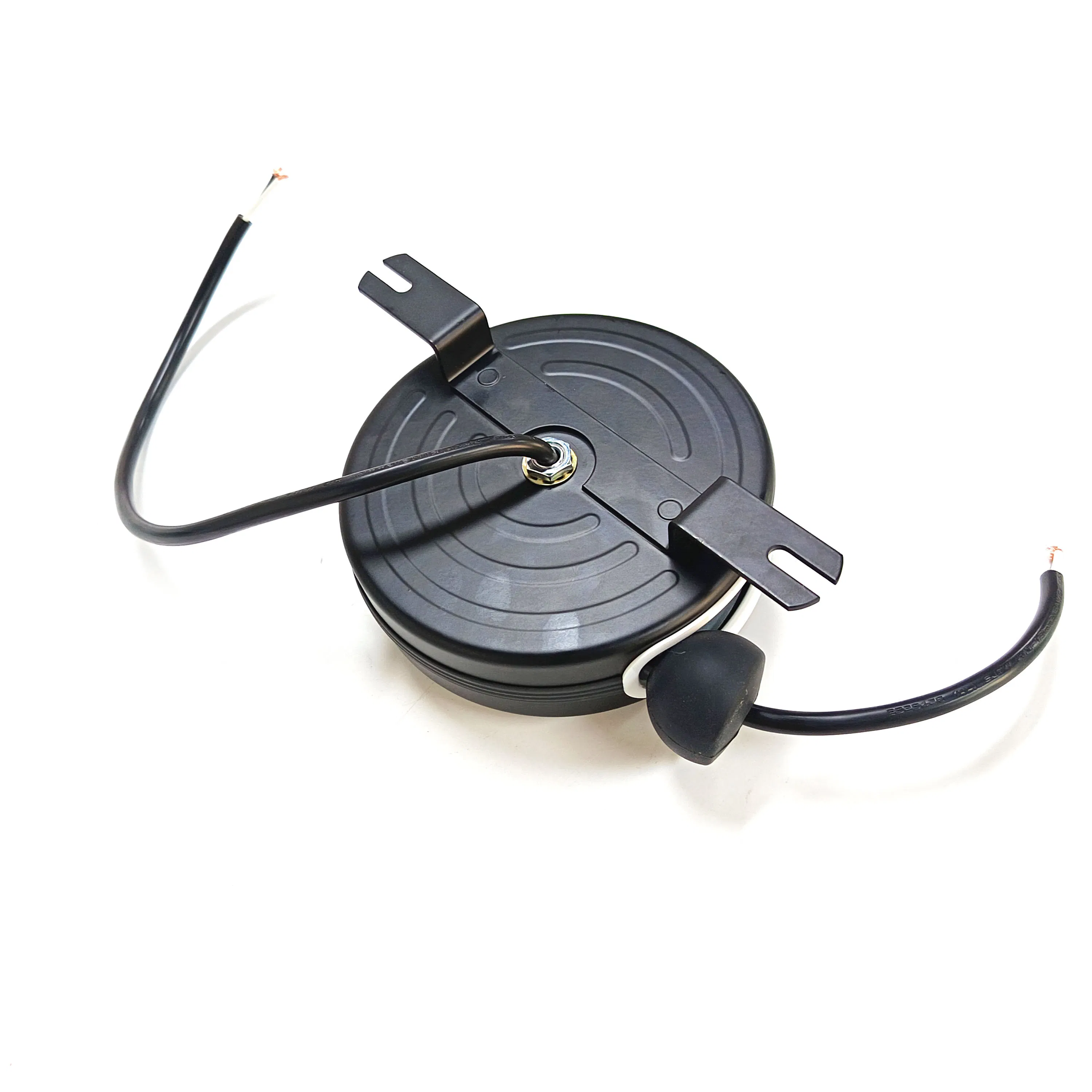 2m 2X16AWG Carretel de Cabo Retrátil Elétrico com Sistema de Bloqueio Automático e Tomada de Extensão com Fio de Energia