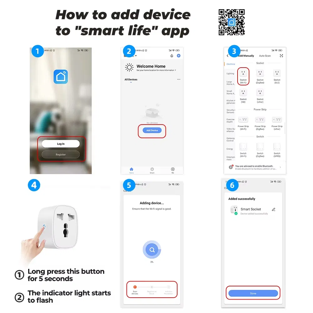 Plug Inteligente Tuya WiFi Tomada Universal com Monitoramento de Energia 16AMP Controle de Voz Alexa Produtos para Casa Inteligente