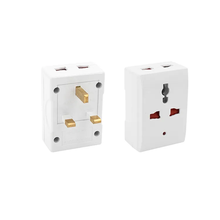 220V 250V 3 Soquete Universal de Energia Adaptadores de Plugue Múltiplo do Reino Unido
