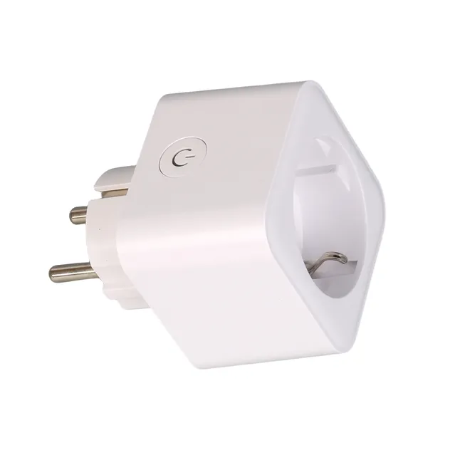 Tomada inteligente WiFi Tuya para controle remoto com plugue EU para automação residencial