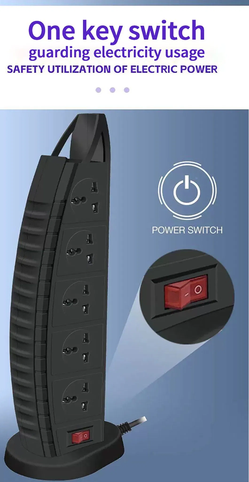 110V-250V 2500W Protetor de Surto de Alta Potência Filtro de Linha