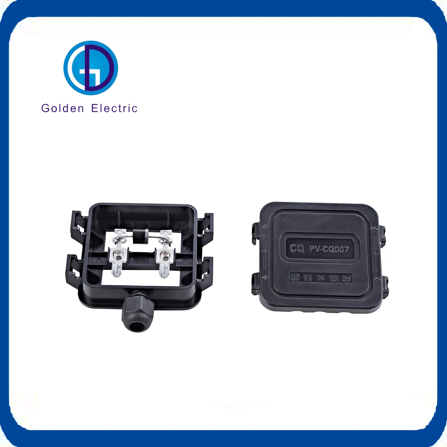 PV-Cq101 Waterproof Junction Box Used in Solar Panel