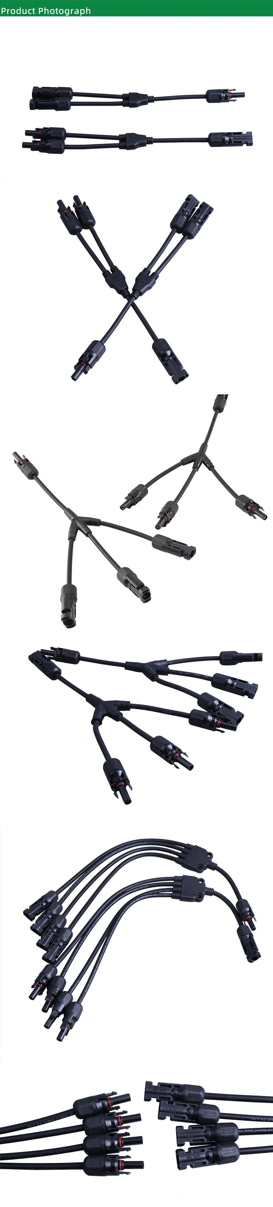 Solar Connectors Y Branch Parallel PV Adapter Cable