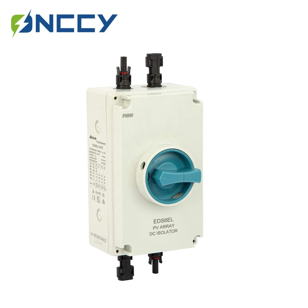 PV Isolator IP66 Waterproof DC 1500V 32A Solar Power System Photovoltaic Disconnect Switch