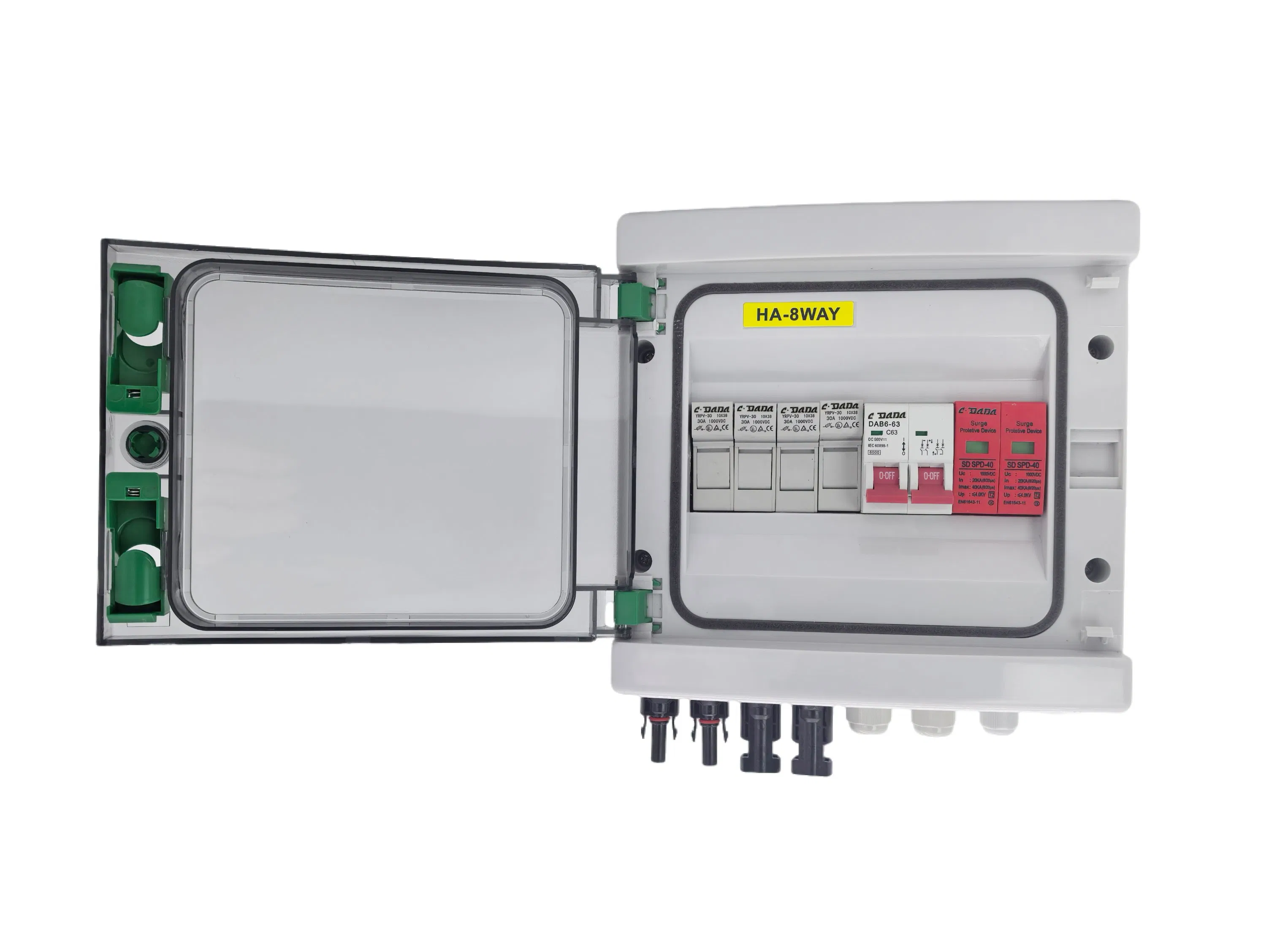 MCB 14way Plastic Junction PV Combiner Box