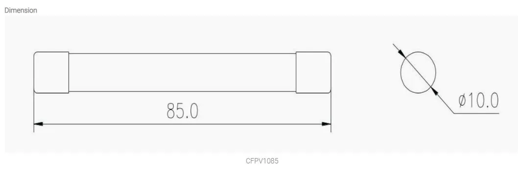1500VDC Fuse Link Detailed View 1