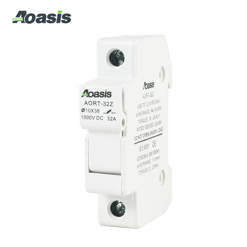Aoasis Aorz-32 Fuse 10X38 15A 1000VDC 1-32A Solar DC Breaker Fuse Holder Protection PV Fuse