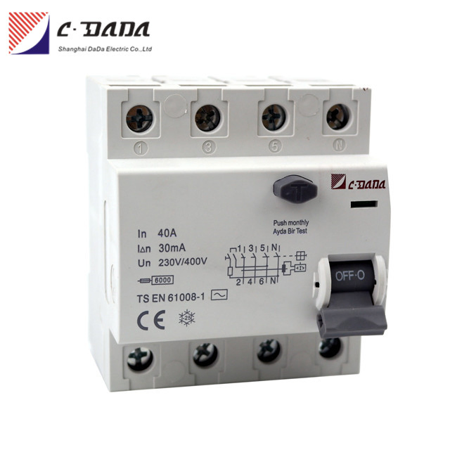 30mA Residual Current Device with 6ka Electronic RCBO Certification