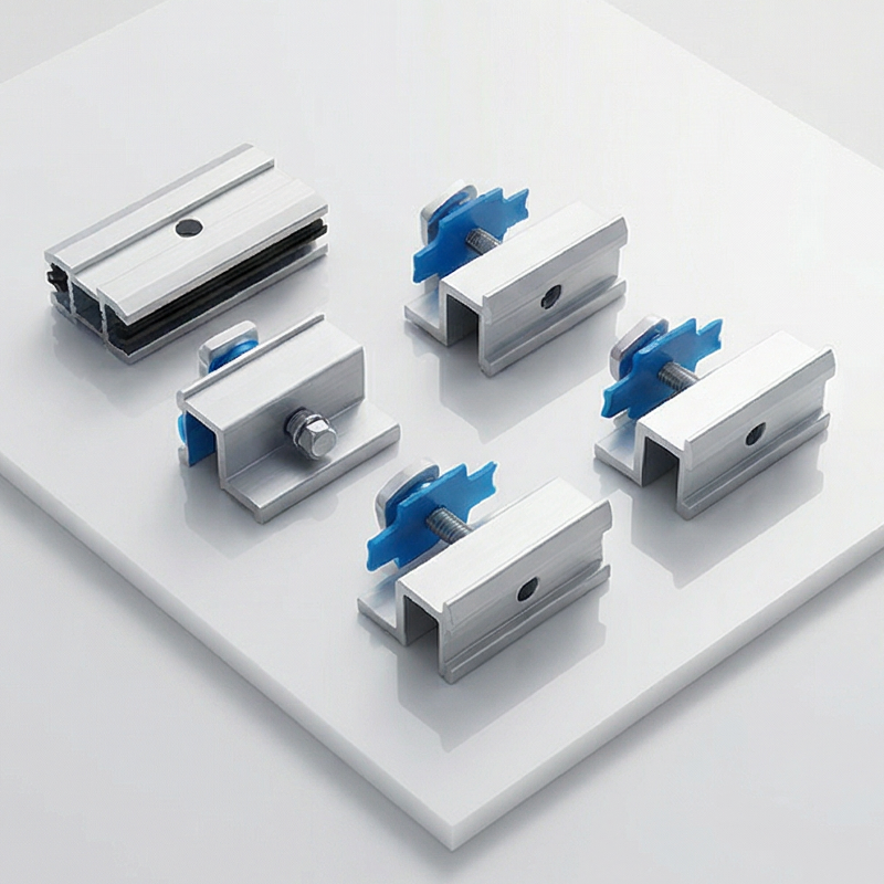 Metal Roof Installation Mini Rail PV Solar Panel Short Rail Bracket Railless Roof Mounting System Landscape Rails Solar Panels