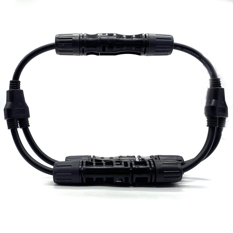 IP67 Waterproof 1000V Connection 2 in 1 Y Branch Y2 DC PV Mc4 Solar Energy Cable Wire Power Connector for Solar System