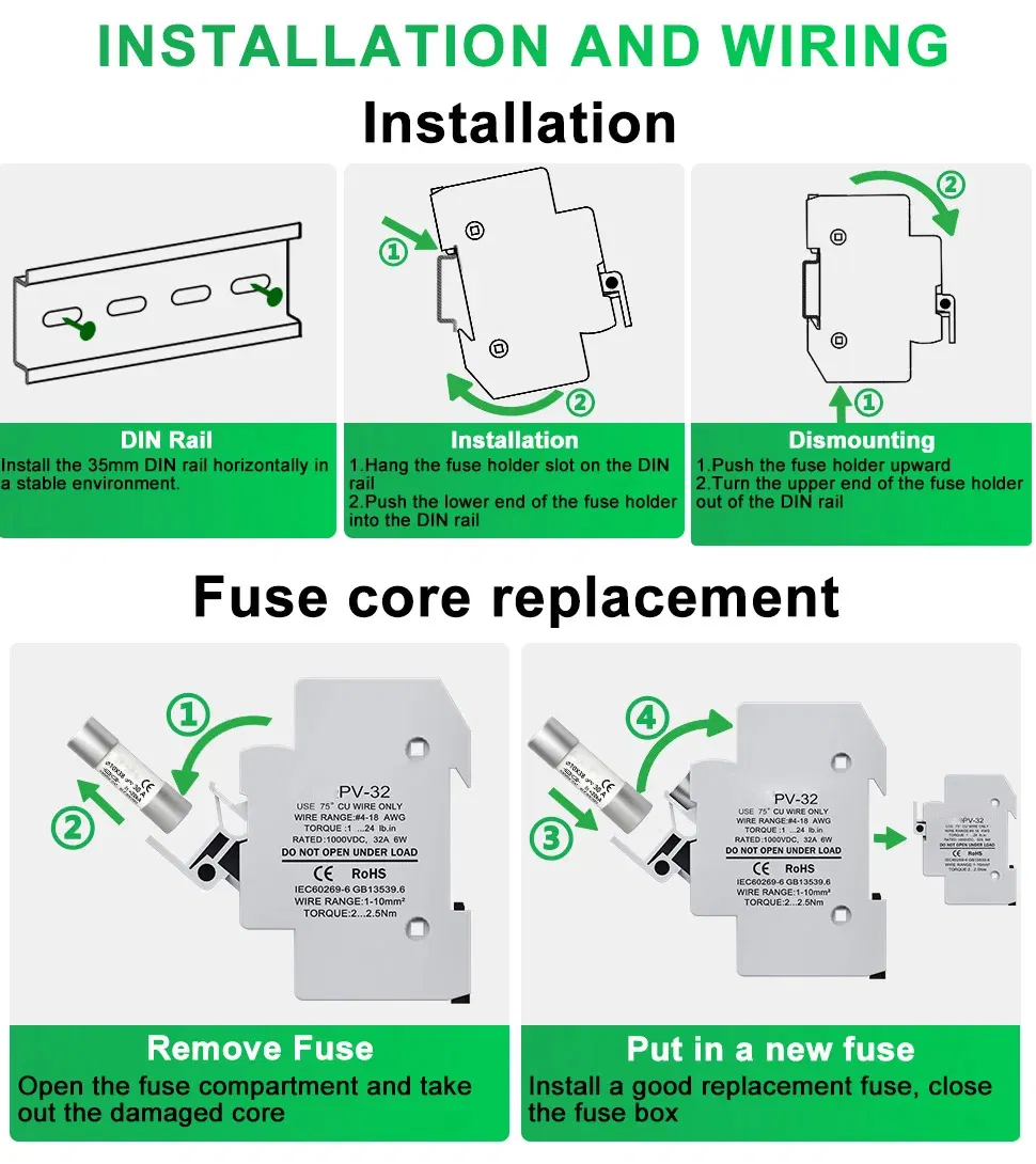 Solar PV Fuse Holder 2