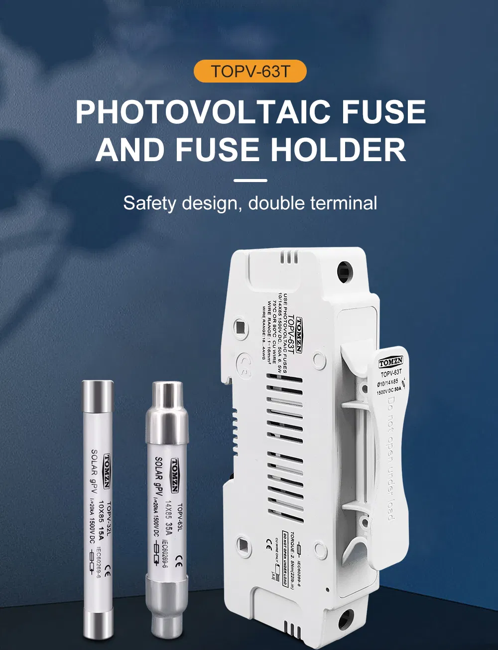 PV 1500V Fuse Holder Details