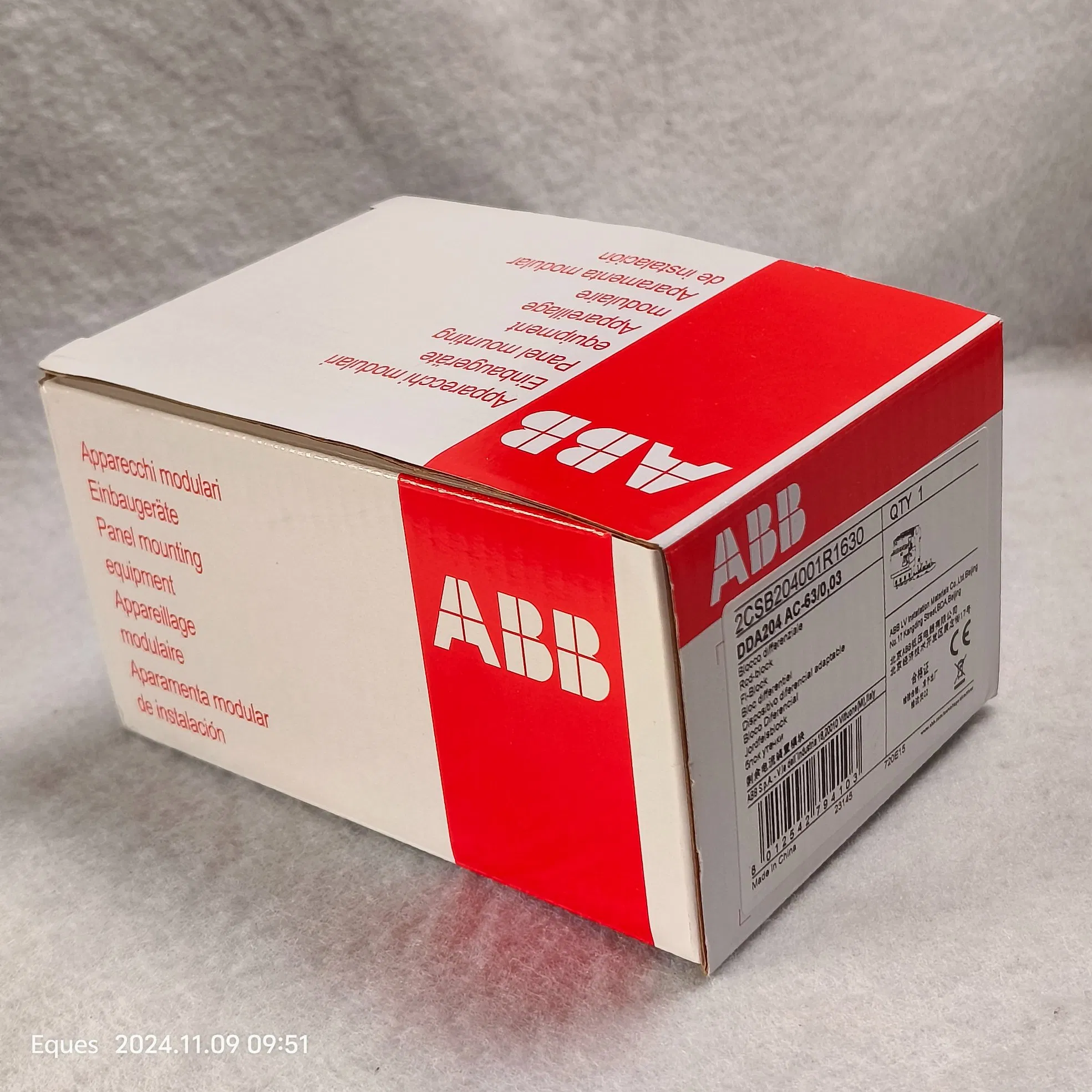 New and Original a-Bb Dda204 AC-63/0.03 Residual Current Device Block 2csb204001r1630