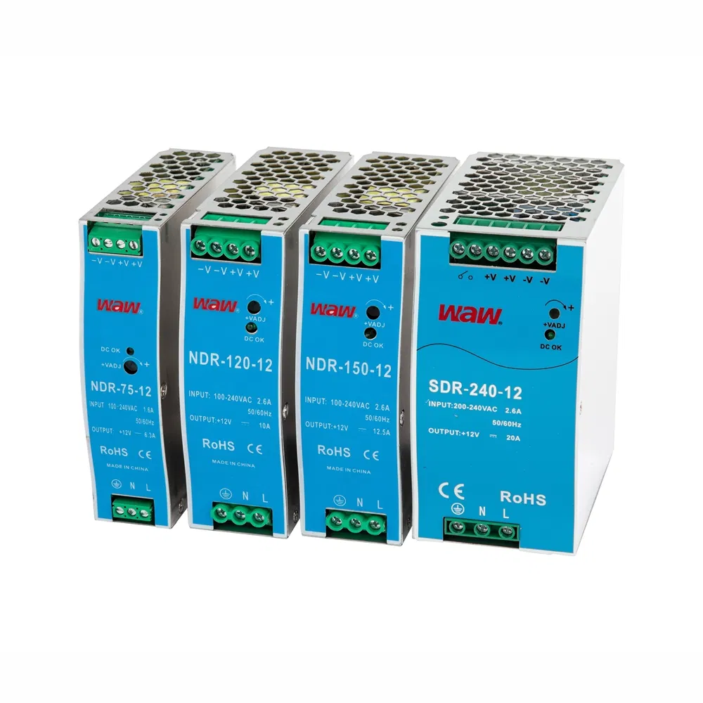 Hot-Swappable Ndr DIN Rail Single-Output Switching Power Supply for Server Backup Arrays