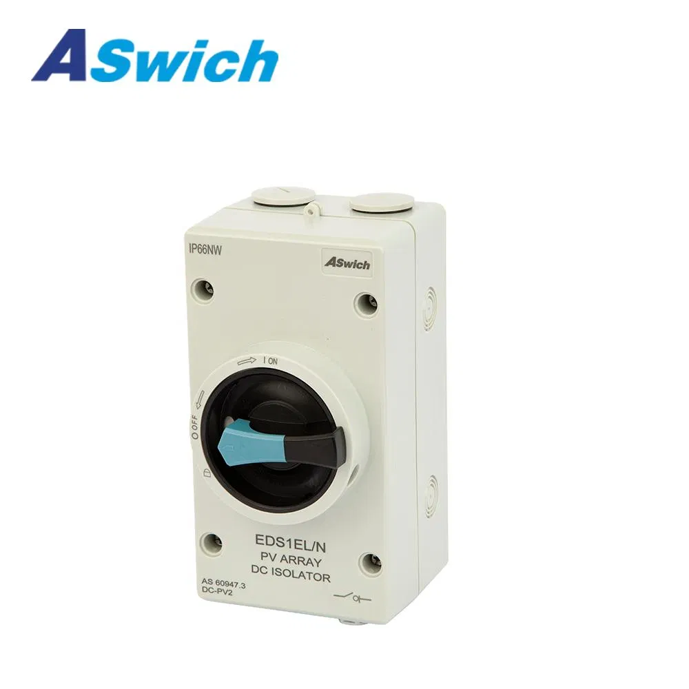 Solar Combiner Box 32A PV DC Isolator Switch DC Disconnect with Solar Connector Waterproof IP66 for off/on-Grid Solar Power System, Residential Commercial Solar