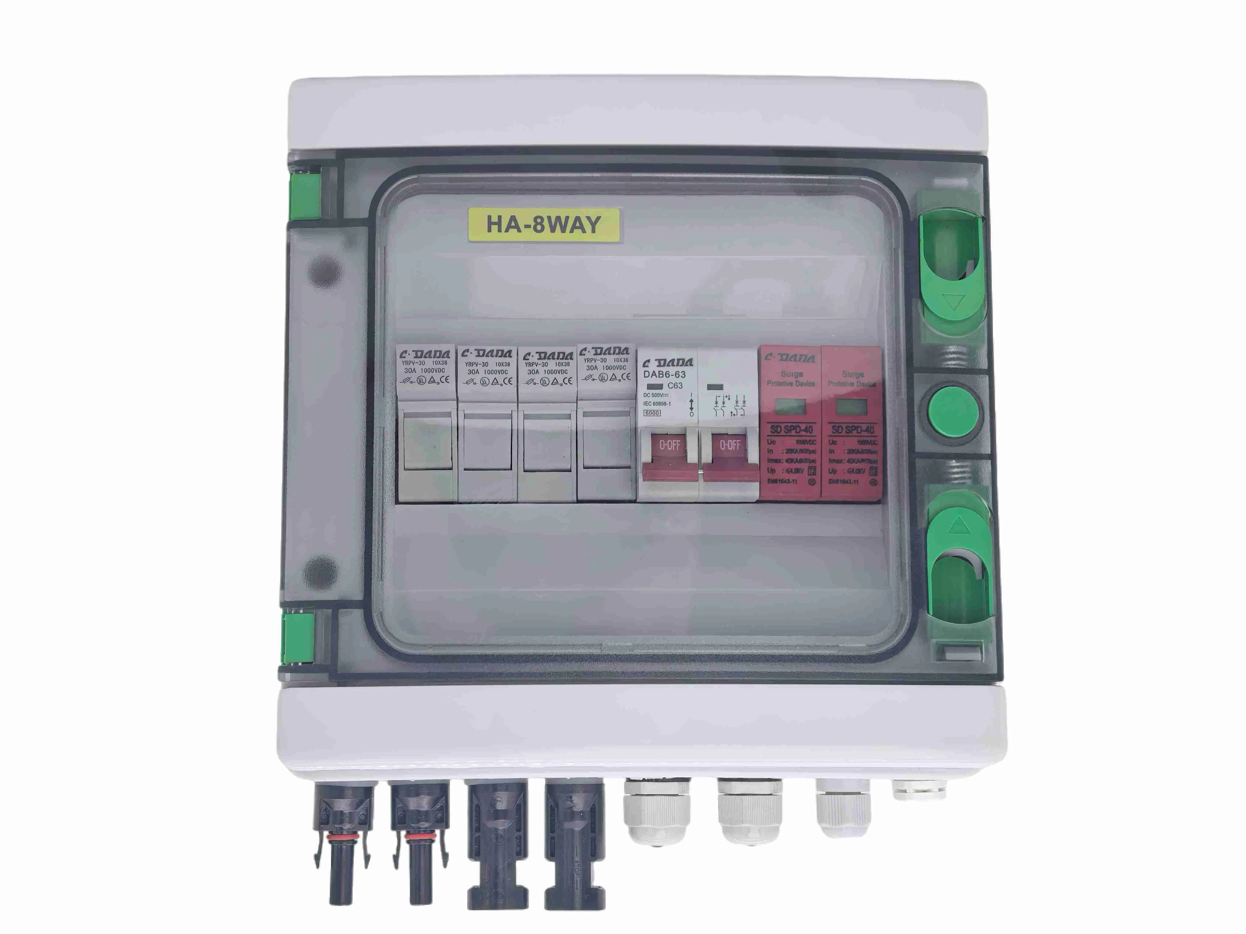 MCB 14way Plastic Junction PV Combiner Box