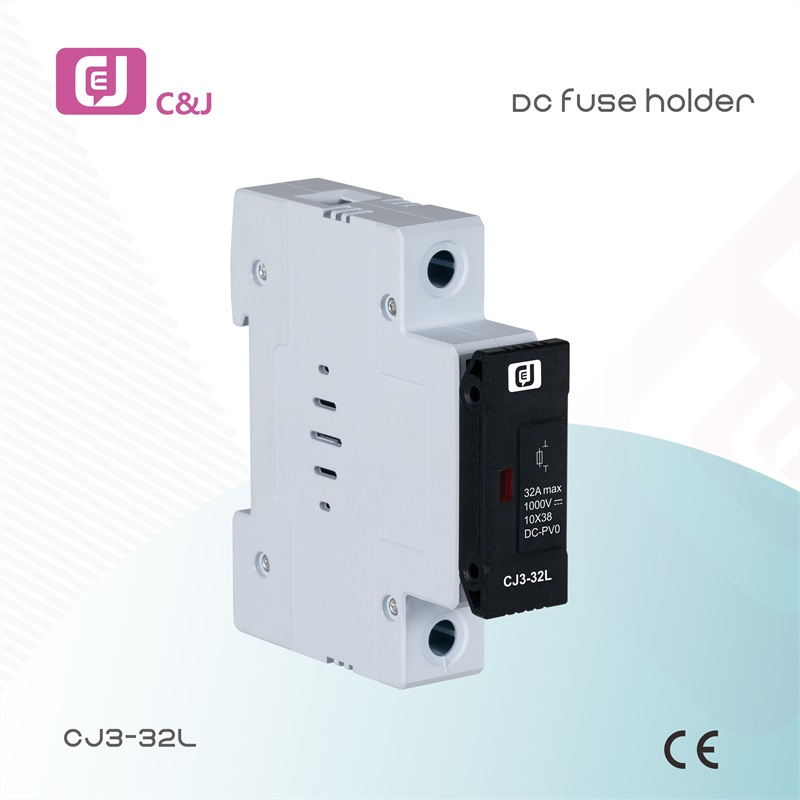 China Supplier High-Voltage 32A 1000VDC Compact Solar PV DIN Rail Fuse Holder