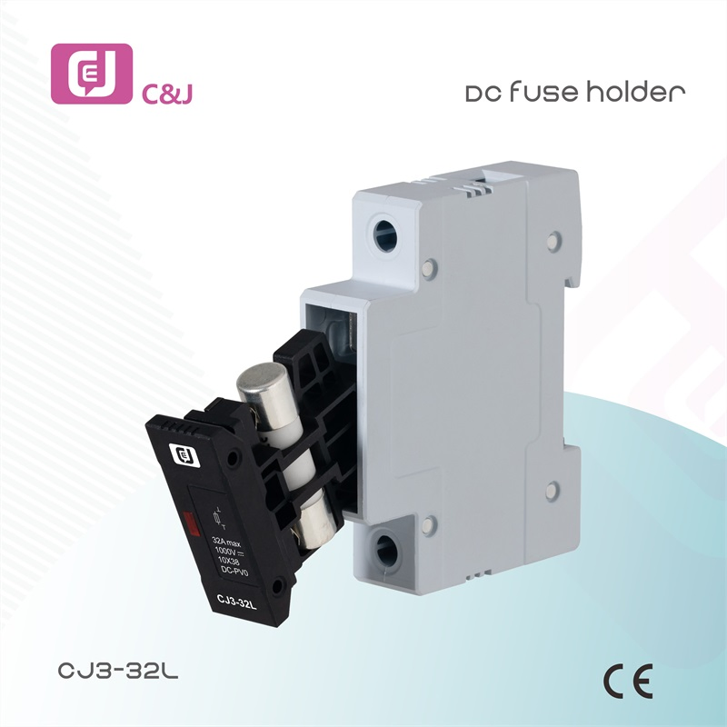 China Supplier High-Voltage 32A 1000VDC Compact Solar PV DIN Rail Fuse Holder