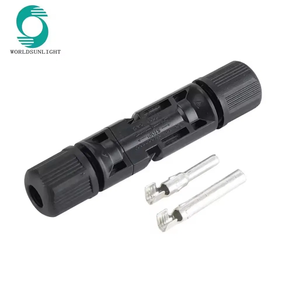 Wspvcc CE IP67 Waterproof 2.5mm2 4mm2 6mm2 30A 1000V PV DC Solar Panel Cable Connector for Solar Photovoltaic System