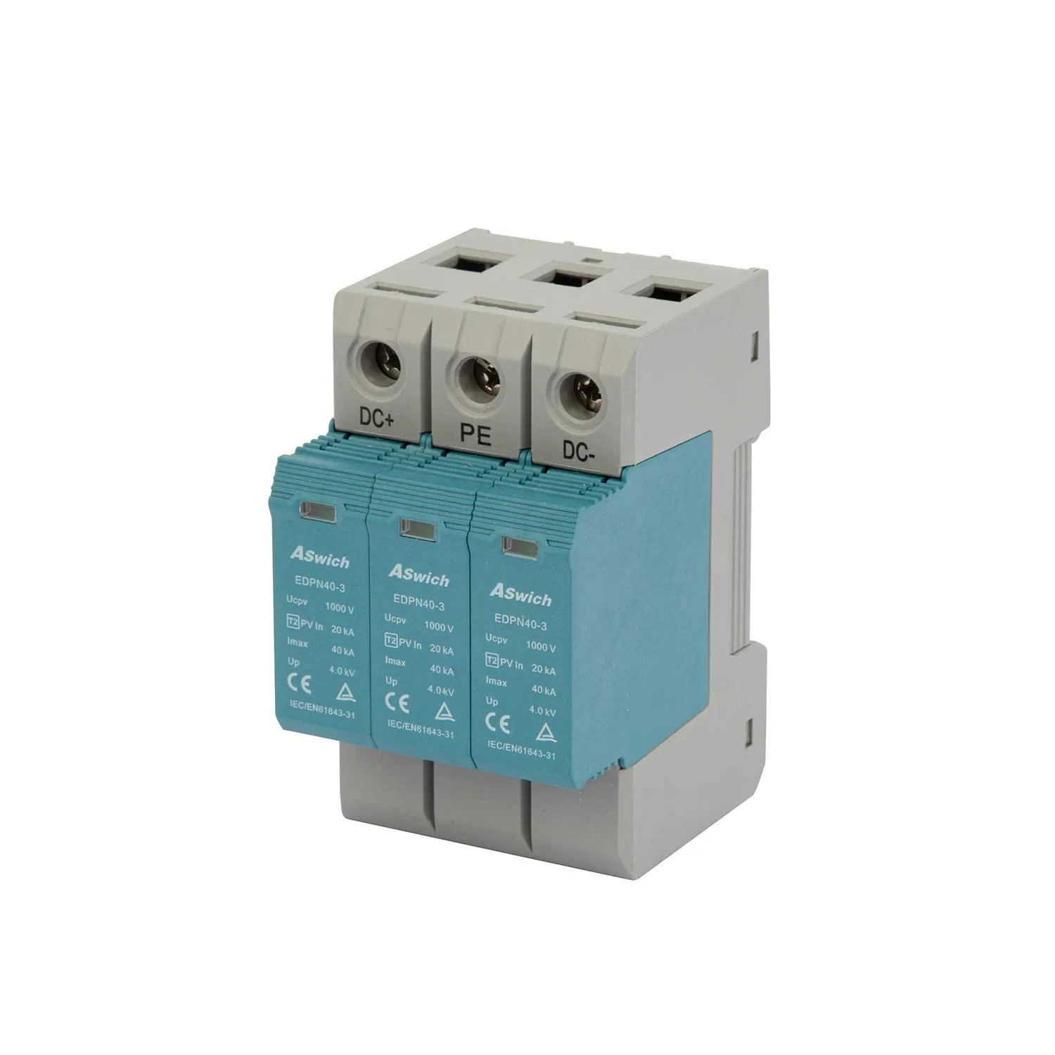 500V 800V 1000V Surge Arrester Protector Protective Device for PV Solar System