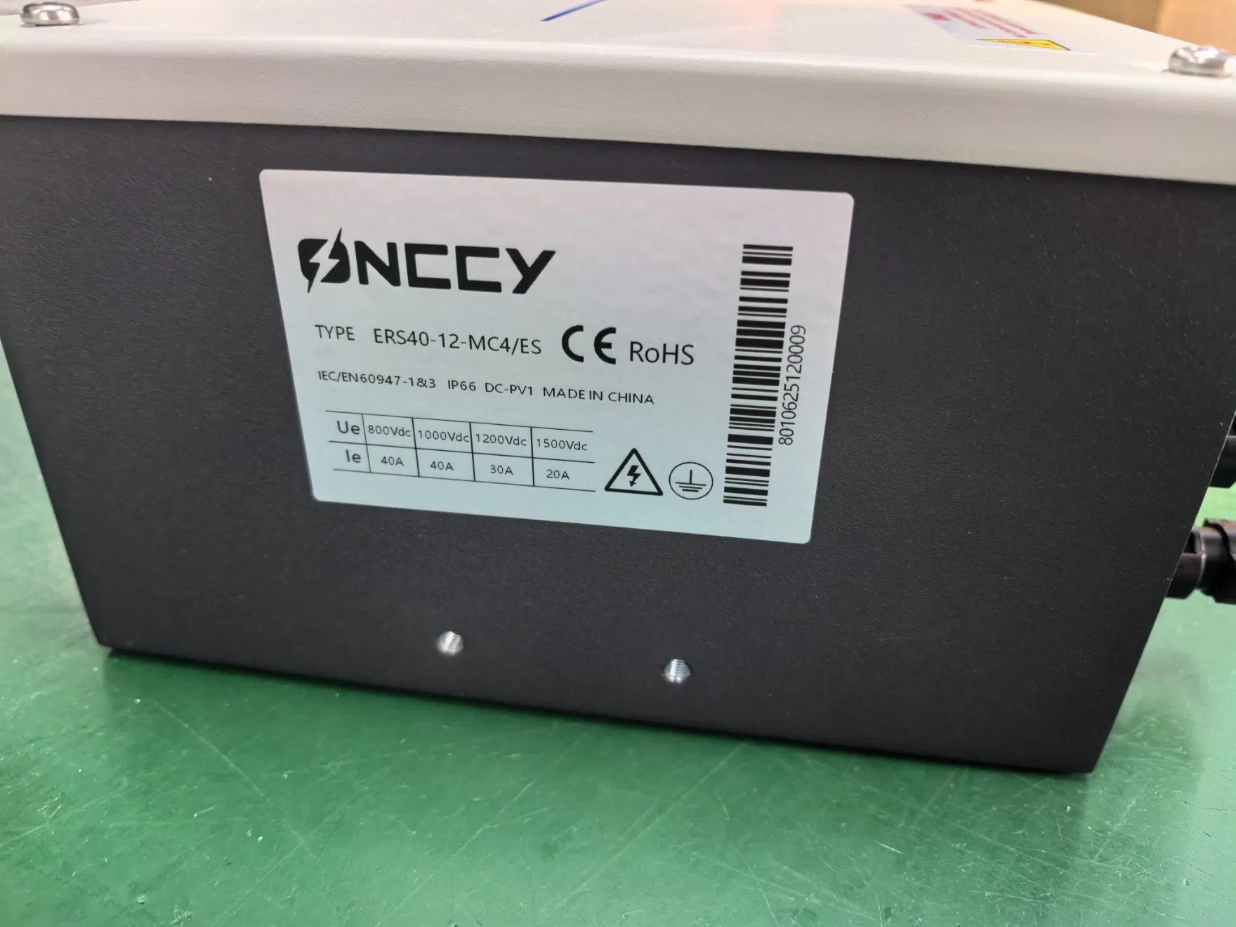 Solar Roof Safety Rsd 1500V 40A PV Rapid Shutdown Device Fireman Switch with Emergency Stop Button