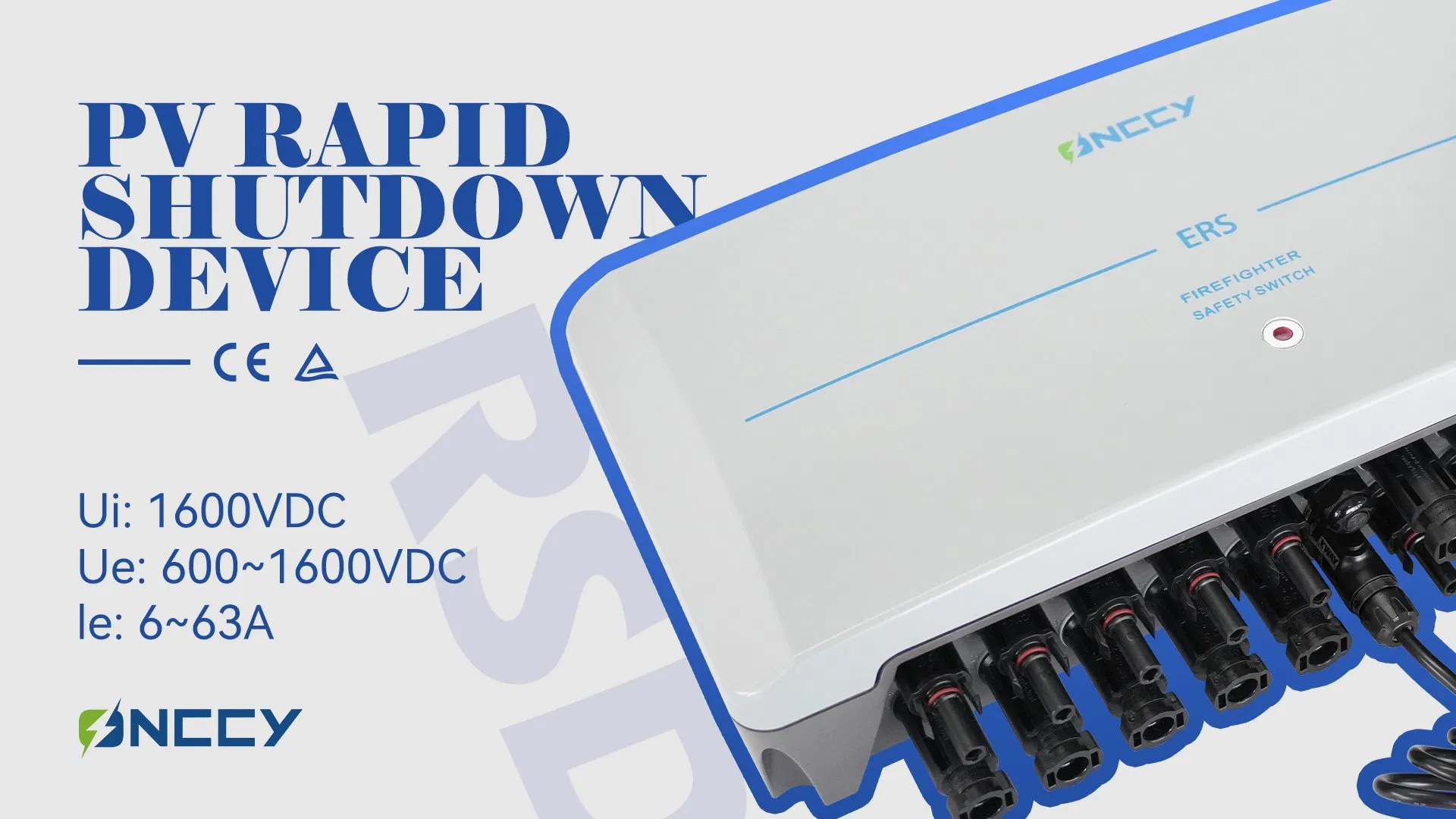 600V 1000V 1500V Solar PV Isolators Rapid Shutdown Device Firefighter Safety Switch Ers