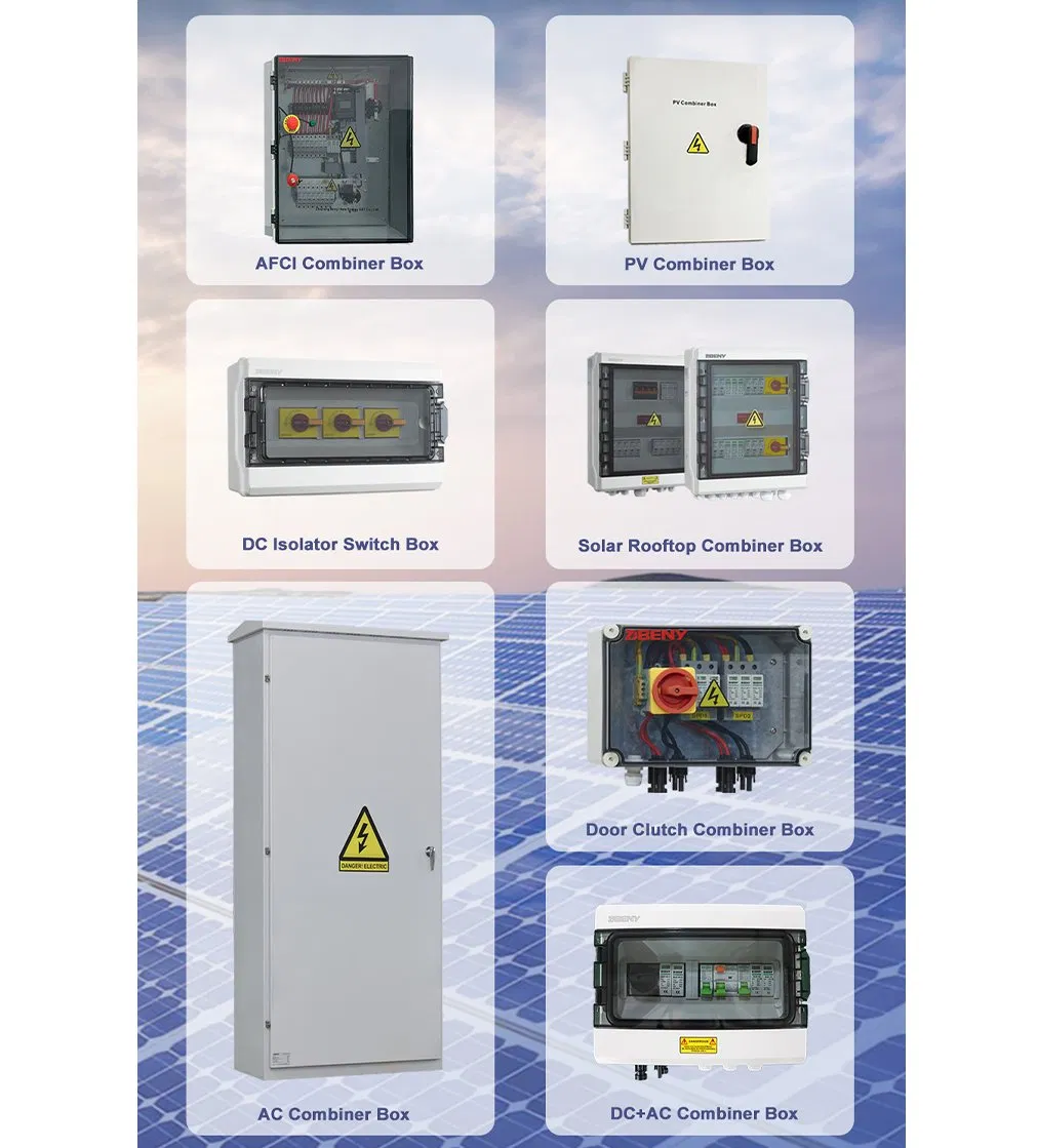 Beny China Combiner Box Solar Panel 3 in 1 out 32A 1000V IP65 Combiner Box CE TUV UL DC Combiner Box PV Module Array Combiner Box for 5 Years Warranty