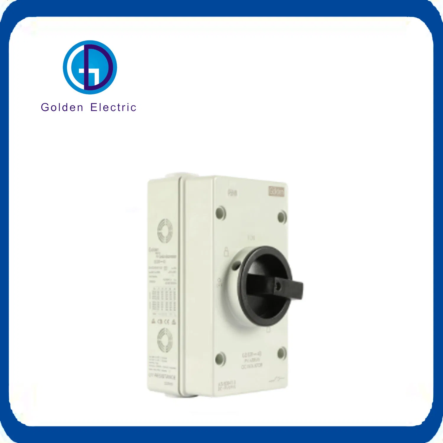 Outdoor Safety PV Switch Waterproof Solar Power DC Isolator Switch Mc4 Connector Compatible