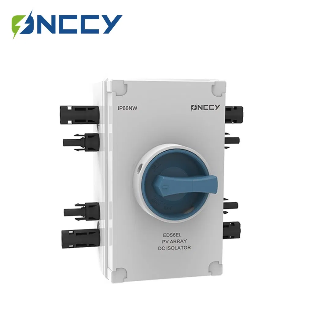 1000V 1500V PV Solar Disconnect IP66 Solar System Combiner Box 32A PV DC Isolator Switch