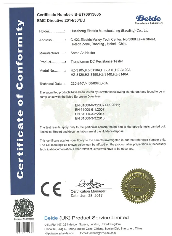 DC Winding Resistance Measuring Device