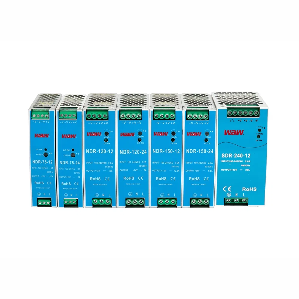 Hot-Swappable Ndr DIN Rail Single-Output Switching Power Supply for Server Backup Arrays