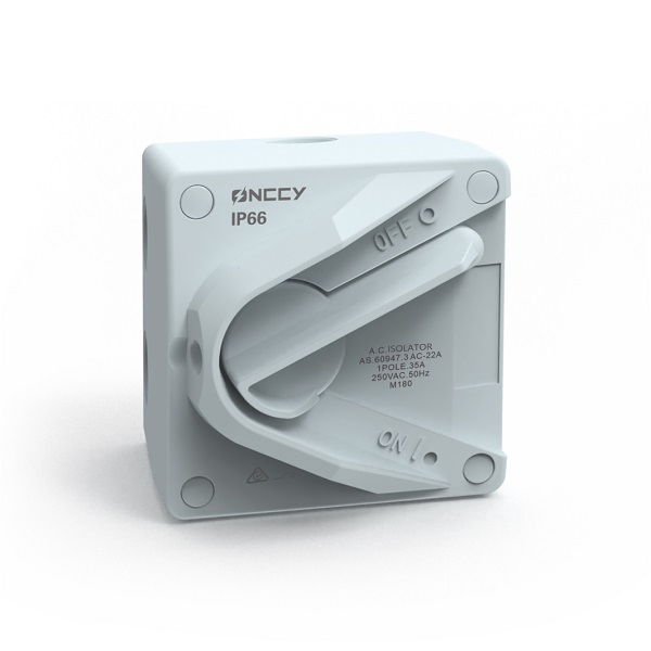 AC 500V 63A Enclosed Motor Disconnect Switch for PV System 2p