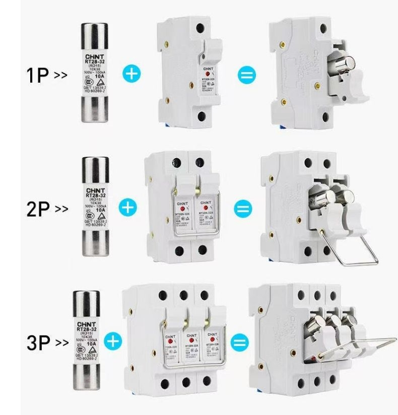 1000VDC 25A Solar Fuse for PV System and Battery Protection
